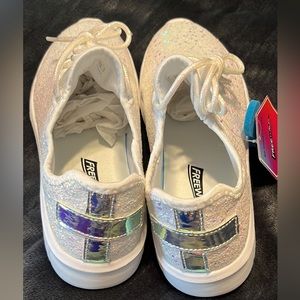 Freewalk white sparkling sparkly glitter shoes Size 8. New with tags. So cute.